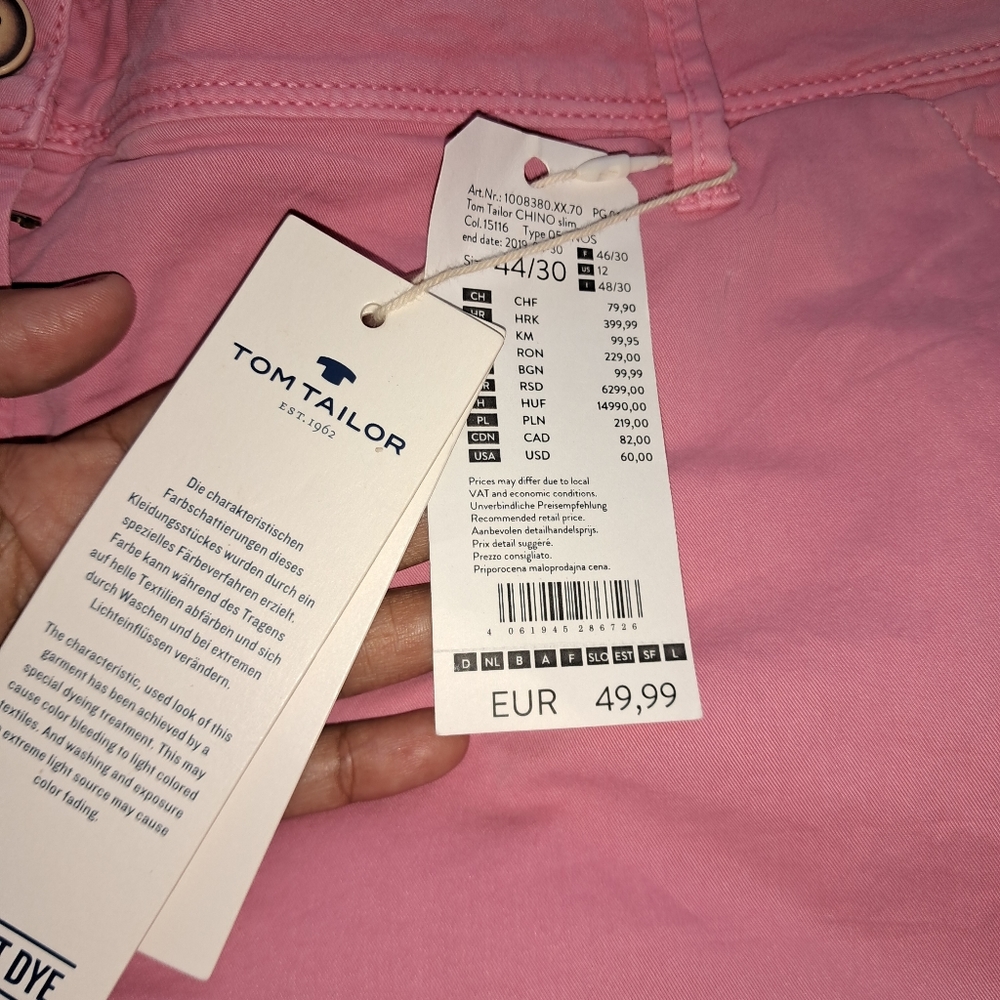 Imported Tom Tailor Cotton Pant - Picture 5 of 8